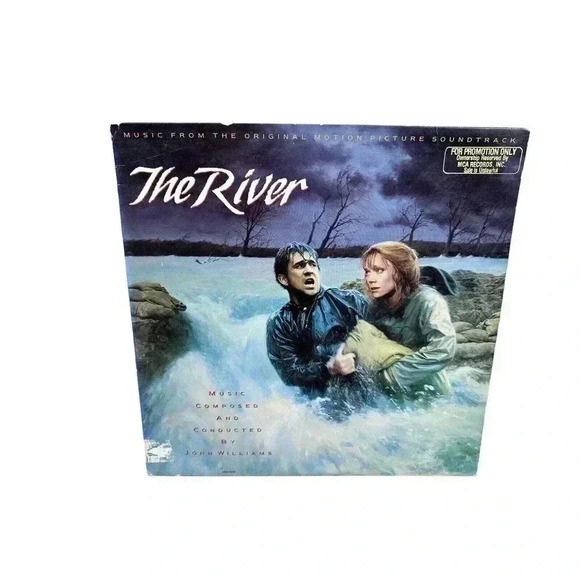 THE RIVER Film Soundtrack OST LP Mel Gibson Sissy Spacek USA PROMO Vinyl - Picture 1 of 8